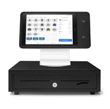 Square Tabletop Stand - Glossy White With 16 in. Printer-Driven Cash Drawer picture