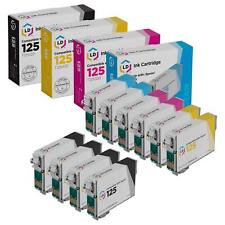 LD Reman Ink Cartridge for Epson T125 Set of 10: T125120 T125220 T125320 T125420 picture