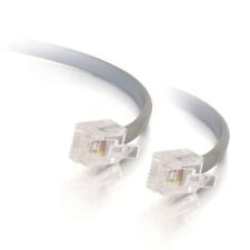 RJ11 Modem Cable, Ethernet Network Cable, Silver Telephone Cable, 7 Foot DSL ... picture