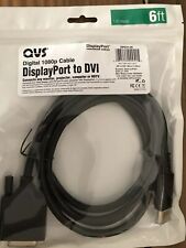QVS 6ft DisplayPort to DVI Digital 1080p Cable DPDVI-06 - New picture