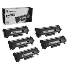 LD Product Toner Cartridge Replacement Brother TN760 TN 760 TN-760 Black 5PK picture