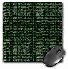 3dRose Binary Code - Black and Green MousePad picture