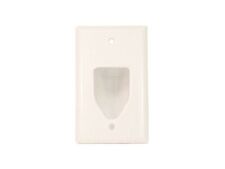 Monoprice 1-Gang Recessed Low Voltage Cable Wall Plate - White picture