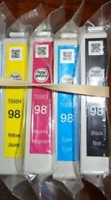 SET of 4 New Genuine SEALED BAG Epson 98 Inkjet Cartridges No Box picture