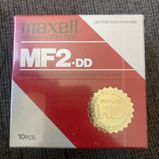 10 new sealed MAXELL Micro Floppy Disk MF2-DD double sided 1.0 MB one box picture