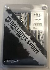 New Ballistix Sport Gaming Memor 16GB  Kit(2x8GB) DDR4-2666 1.2v--BL82K8G4D26BF picture