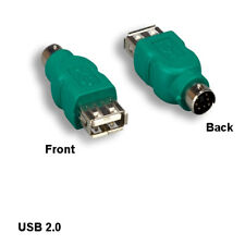 Kentek USB 2.0 A Female to Mini DIN 6Pin MDIN6 Male PC Mouse Connect Converter picture