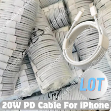 Bulk Lot 20W PD USB C Fast Charger Cable Type C Cord For iPhone 14 13 12 11 8 6 picture