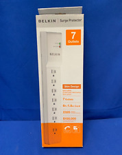 Belkin 7 Outlets Slim Design 1.8m Cord 6 ft. Surge Protector - NEW picture