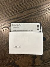 lotus works program disk. 5.25” Floppy software vintage picture