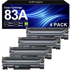 4 pack 83A Toner Cartridge Black  Compatible Replacement for HP 83A CF283A Toner picture
