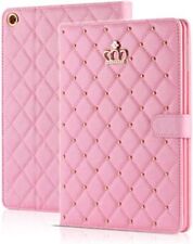 Crown Bling Case for iPad 9.7 2018 2017 Air 1/2 Shockproof Leather Stand Case picture