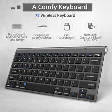 High Mini 2.4G Wireless Bluetooth Keyboard Touchpad For iOS Android Windows US picture