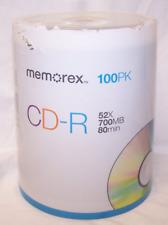 New Factory Sealed Memorex CD-R Digital Media 52X 700mb 80Min 100 Pack picture
