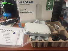 NETGEAR SUPER-G WIRELESS ROUTER MINT IN BOX WGT624 picture