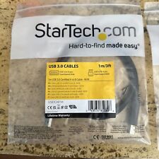 StarTech.com 1m 3 ft Certified SuperSpeed USB 3.0 A to B Cable Cord Free S/H picture