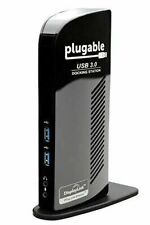 Plugable UD-3900 USB 3.0 Universal Docking Station with Dual Video Outputs NEW picture