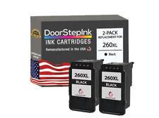 DoorStepInk Remanufactured in the USA Ink Cartridge for Canon PG-260XL Black 2PK picture