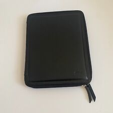 Sena Handcrafted Genuine Full Grain Leather Black iPad Zipbook Classic picture