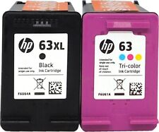 HP 63XL/63 2pack Combo Ink Cartridges 63XL Black and 63 Color GENUINE picture