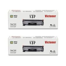 2 Pack For Canon Laser 137 Black Toner Cartridge picture