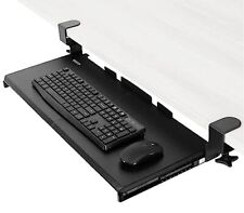 Large Keyboard Tray Under Desk Pull Out with Extra Sturdy C Clamp Mount Syste... picture