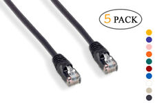 PTC Cat-6 100% Copper Ethernet LAN Patch Cable (5 PACK) Lengths 6 in. to 30 ft. picture