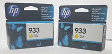 🔥Quantity 2  HP 933 🌟Yellow Ink Cartridges Exp. 06/2022 ✅️FastFree USPS Ship picture