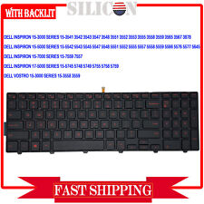 Laptop Keyboard For Dell Inspiron 15-7557 7559 US 0G7P48 G7P48 NSK-LR0BQ Backlit picture