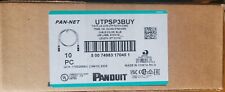 (Box of 10) Panduit UTPSP3BUY Cat6 24 AWG UTP Copper Patch Cord 3ft Blue NEW picture