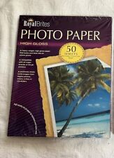 NEW Sealed Royal Brites Ink Jet High Gloss Photo Paper 50 Sheets 8.5 x 11 picture