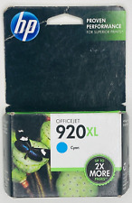 Genuine HP 920XL High Yield Cyan Ink Cartridge Exp. 05/2014 New Sealed picture
