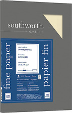 Southworth 25% Cotton Business Paper, 8.5” X 11”, 24 Lb/90 Gsm, Ivory picture