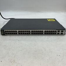 Cisco Catalyst 3750 v2 Series PoE-48 WS-C3750V2-48PS-S Network Switch. picture