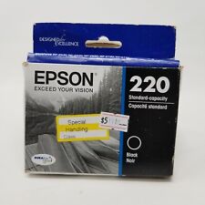 Genuine Epson 220 Black Ink Cartridge Exp 03/2025 picture