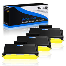 3 Pack TN-580 TN580 BLACK TONER CARTRIDGE for Brother HL-5240 MFC-8460N Printer picture