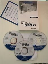 Corel Word Perfect Office X3 Standard Edition w/ Serial Number + 3 Discs + Guide picture