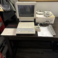 Vintage Apple A2S4100 Computer, Apple Monochrome Monitor A2M6020 and Stand As Is picture