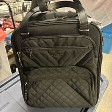KROSER Rolling Laptop Briefcase for Women with RFID Pockets Quilted Black picture