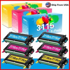 6-Pack Compatible 3115 Toner Cartridge for Dell 3110 3110cn 3115 3115cn? picture