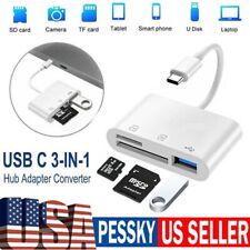 3in1 USB Stick SD TF Card Reader Type C OTG Adapter For iPhone All Devices picture