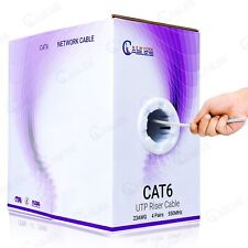 Cat6 Riser 930, 334, 848 ft Cable CMR 23AWG UTP 550mhz Network Ethernet LAN Wire picture