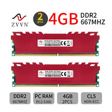 8GB 2x4GB DDR2 667MHz PC2-5300U 240Pin DIMM intel Desktop Gaming Memory RAM ZVVN picture