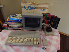 Atari ST 520ST, SC1224 RGB Monitor, SF314 Floppy Disk Vintage Computer In Box picture