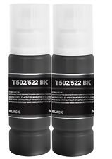 2PK BLACK Ink Bottle for Epson T522 ET-4810 ET-2840 ET-4800 ET-2720 ET-4700 picture
