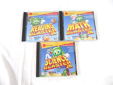 Lot of 3 Davidson Blaster Jr. Science, Reading, and Math CD Roms picture