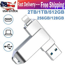 2TB 1TB 512G 256G 64G OTG Flash Drive Memory Pen Stick For iPhone 14 13 12 11 XR picture