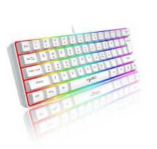 Mini 60% Wired Gaming Keyboard LED Backlit Portable Anti-ghosting For PC/Mac picture