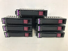 LOT OF QTY 7 HP 600GB 10K SAS HARD DRIVES 597609-003 653957-001 WITH TRAYS picture