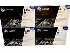 4 Set NEW HP LASERJET 641A BK-C-M-Y C9720A C9721A C9722A C9723A Toner Cartridges picture